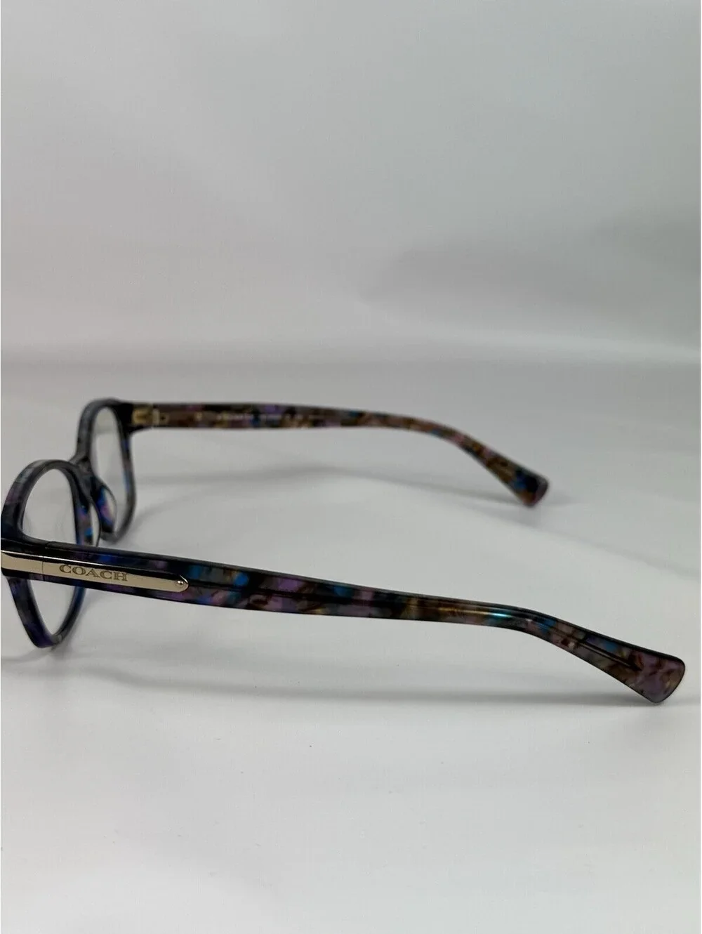 COACH Eyeglasses HC 6065 5291 CONFETTI PURPLE Signature C FRAMES ONLY 51-17-135